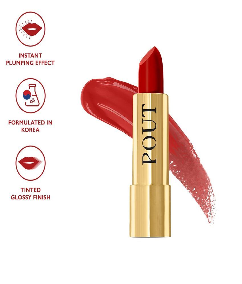     			MYGLAMM Red Glossy Lipstick 48