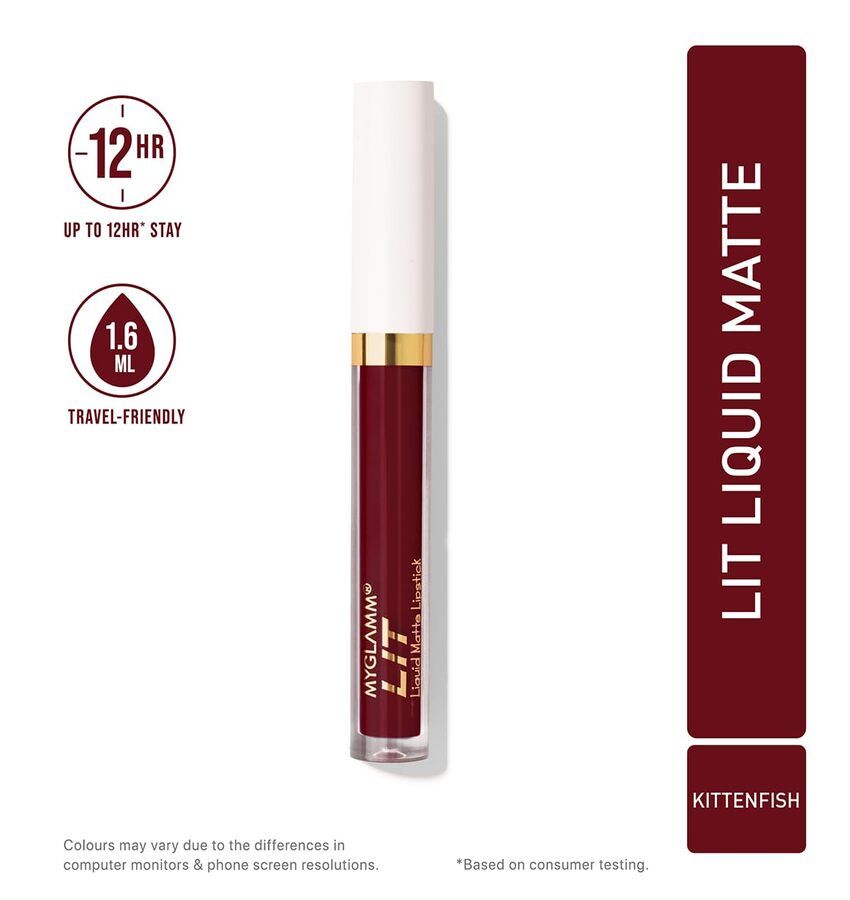     			MYGLAMM Red Matte Lipstick 13.1