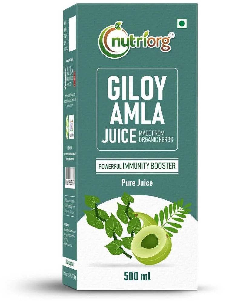     			Nutriorg Giloy Amla Juice 500 ml | Boost Immunity | Detoxification | Energy Buster | No Added Sugar