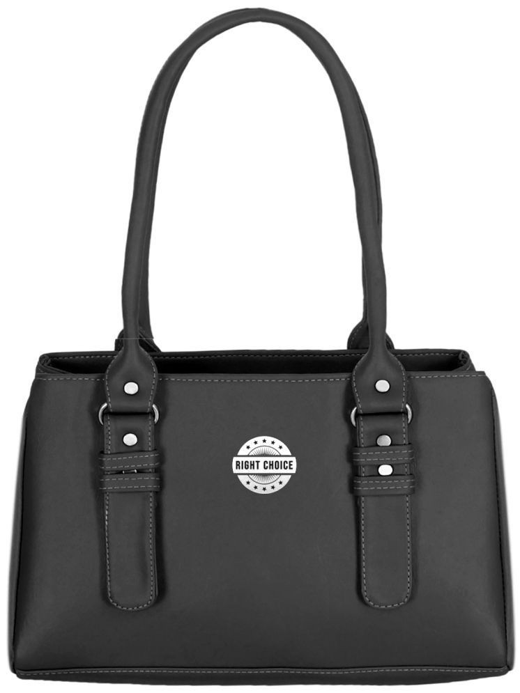     			Right Choice Black PU Shoulder Bag