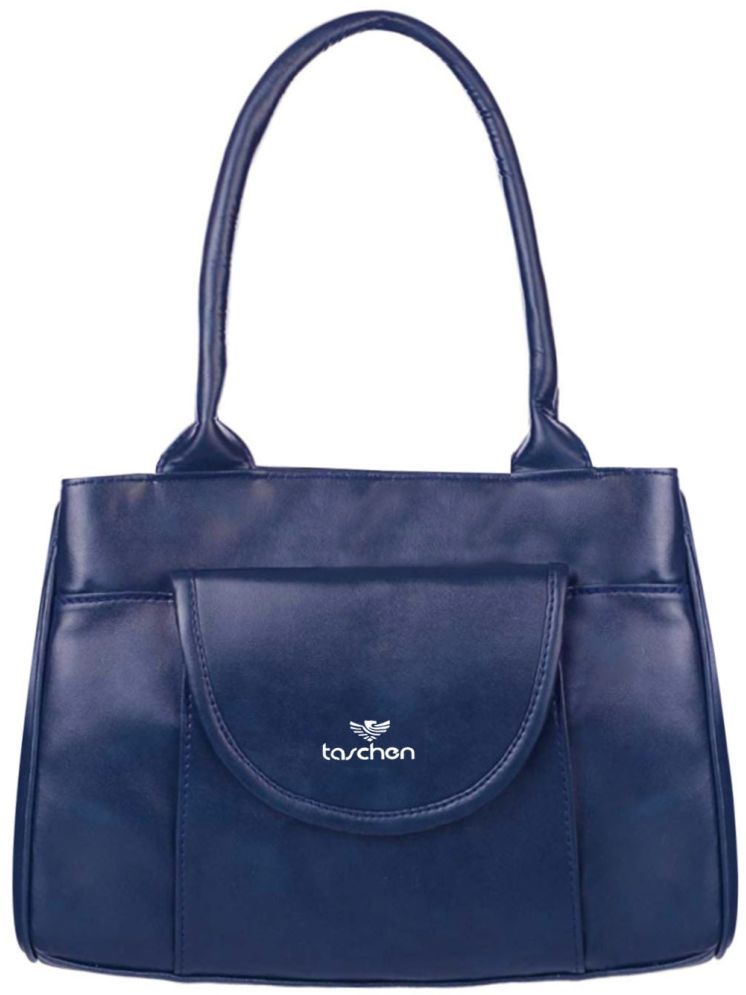     			Taschen Blue Artificial Leather Shoulder Bag