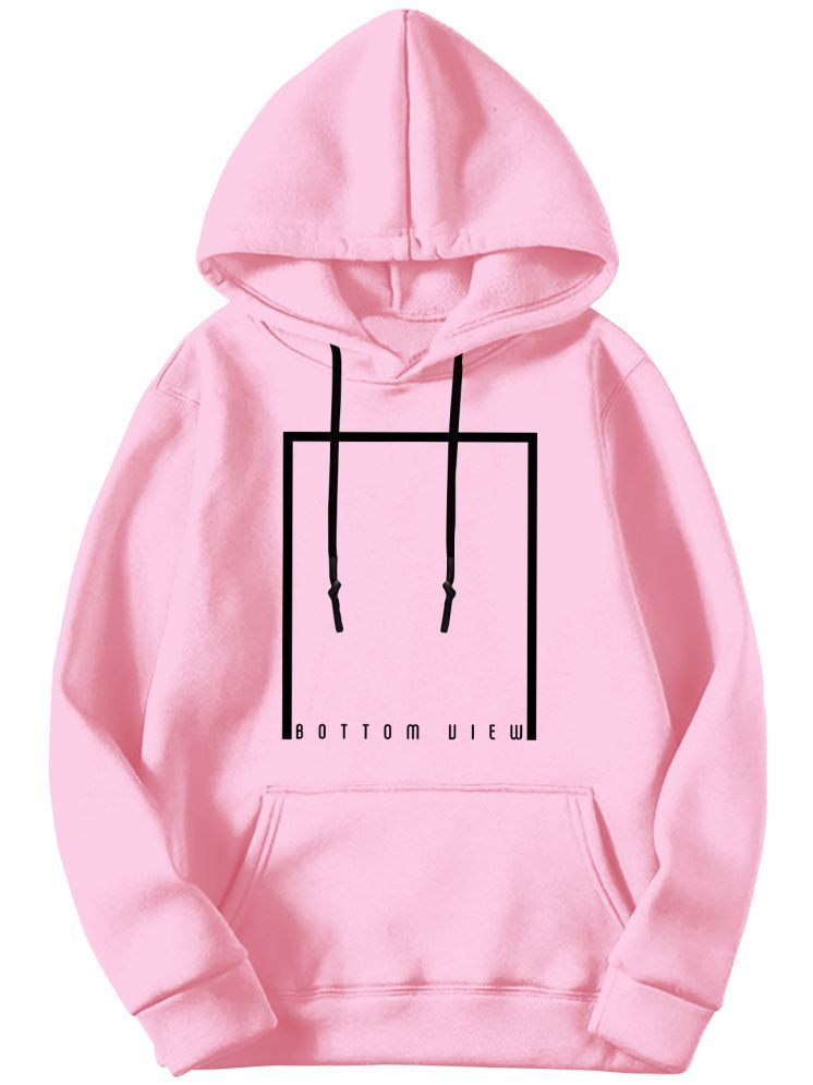     			fashion and youth Cotton Blend Hooded Men's Sweatshirt - Pink ( Pack of 1 )