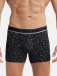 Jockey HG30 Men Tencel Micro Modal Elastane Stretch Printed Trunk - Black