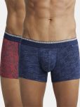 Jockey US63 Men Super Combed Cotton Elastane Printed Trunk - Assorted (Pack of 2 & Prints may vary)