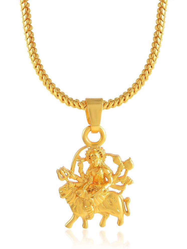     			Admier gold plated Durga mata Vaishno Devi Maa Sherawali Mata religious pendant for men women(ACPC0178)