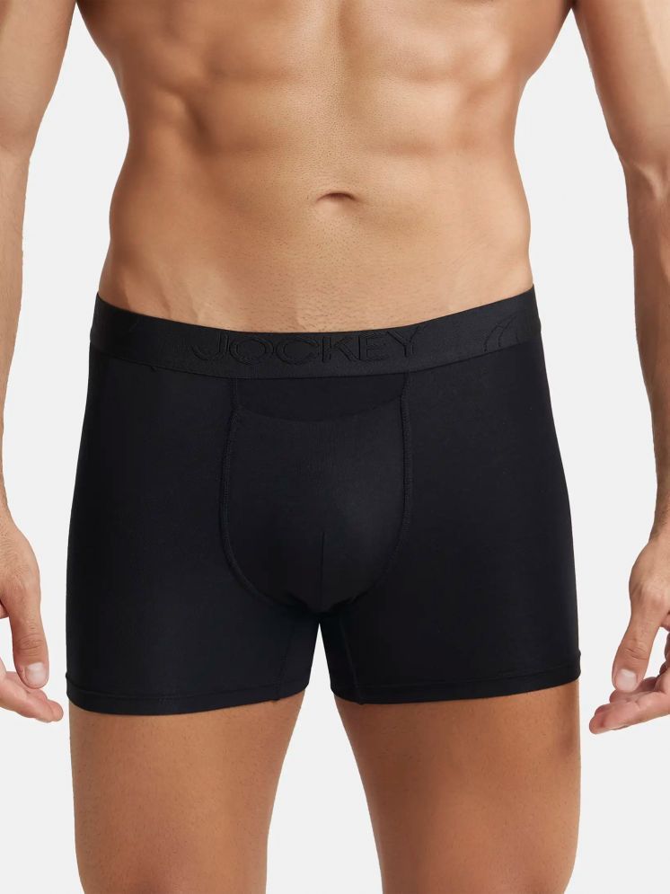     			Jockey IC52 Men Tencel Micro Modal Cotton Elastane Stretch Solid Boxer Brief - Black