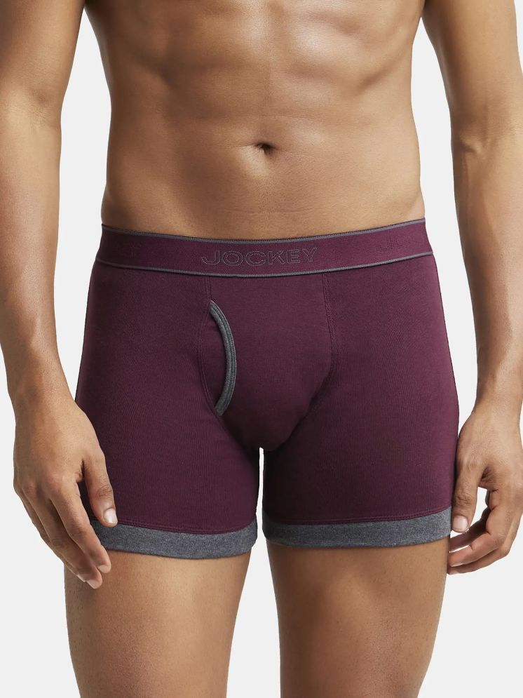     			Pack of 1 Jockey Wine 1017 Cotton Men's Trunks