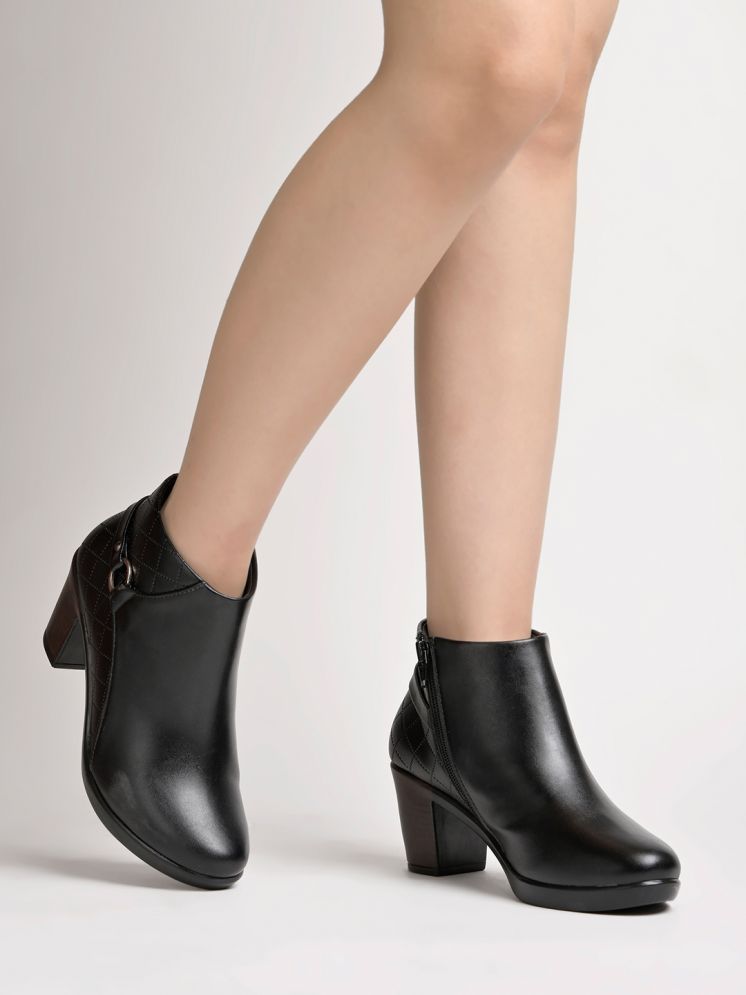     			Stylestry Black Women's Ankle Length Boots