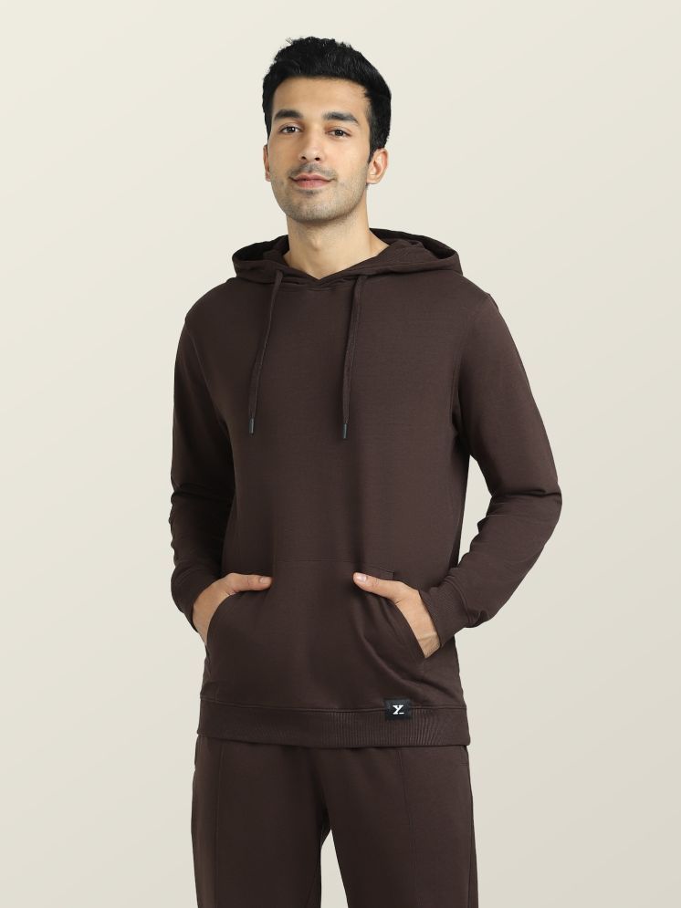     			XYXX Cotton Blend Hooded Men's Sweatshirt - Brown ( Pack of 1 )