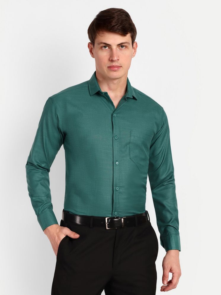     			colorwings Cotton Blend Regular Fit Full Sleeves Men's Formal Shirt - Green ( Pack of 1 )