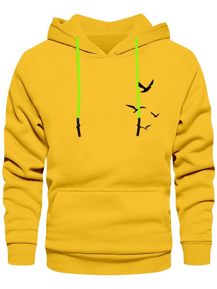     			fashion and youth Cotton Blend Hooded Men's Sweatshirt - Yellow ( Pack of 1 )