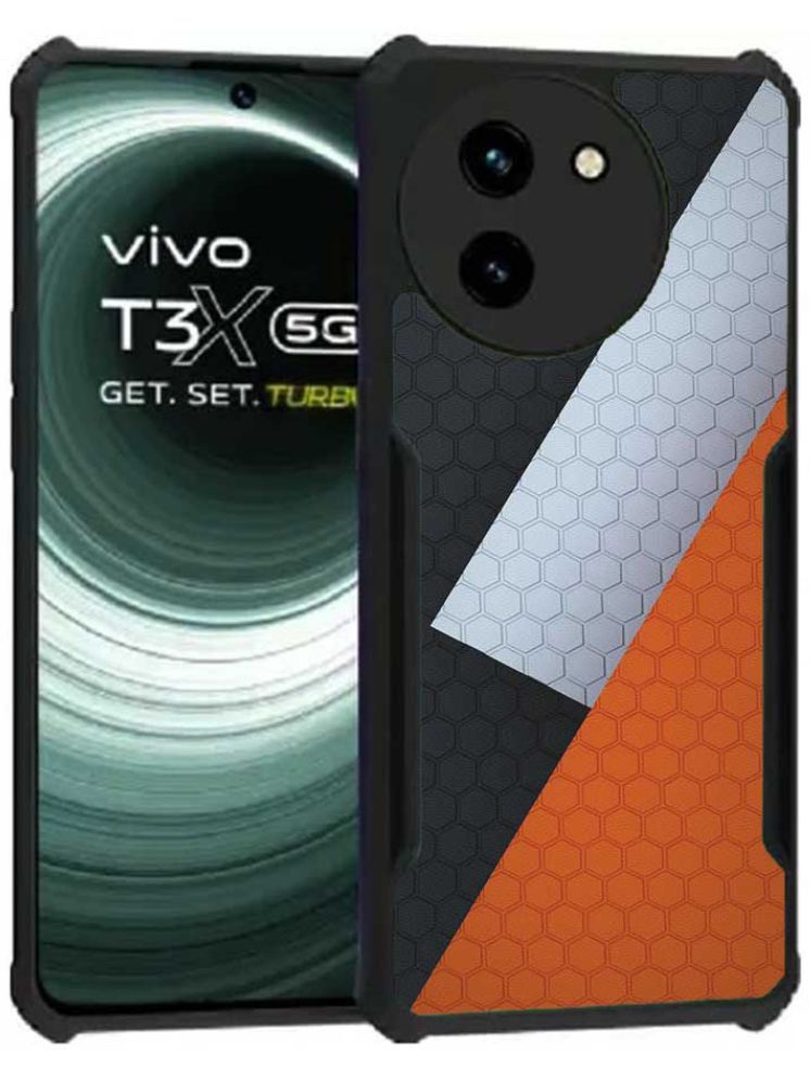     			COBERTA Multicolor Printed Back Cover Polycarbonate Compatible For Vivo T3x 5G ( Pack of 1 )