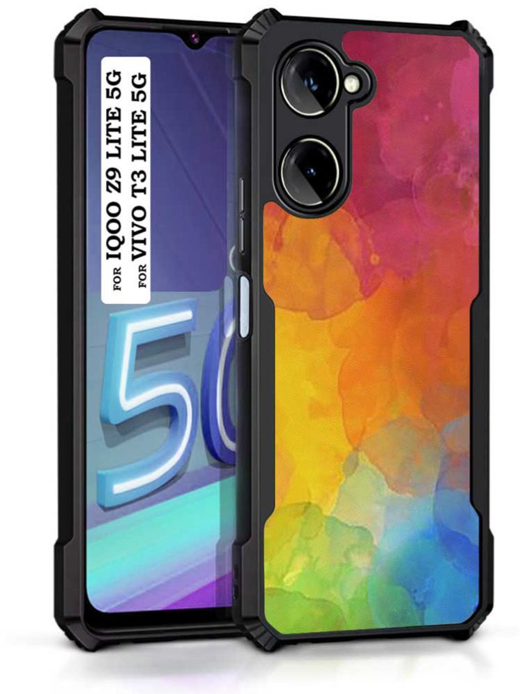     			COBERTA Multicolor Printed Back Cover Polycarbonate Compatible For Vivo T3 Lite 5G ( Pack of 1 )