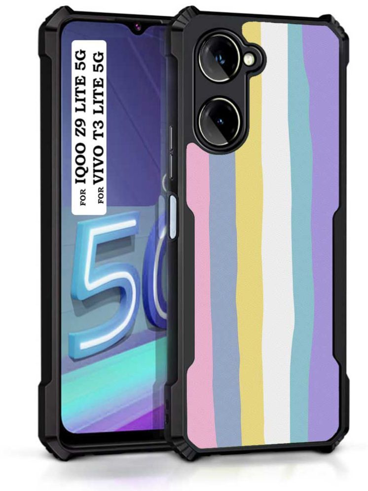     			COBERTA Multicolor Printed Back Cover Polycarbonate Compatible For Vivo T3 Lite 5G ( Pack of 1 )