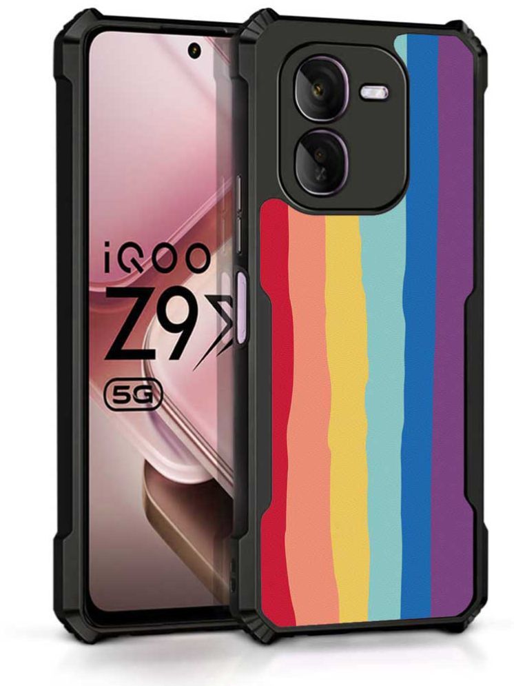     			COBERTA Multicolor Printed Back Cover Polycarbonate Compatible For iQOO Z9x 5G ( Pack of 1 )