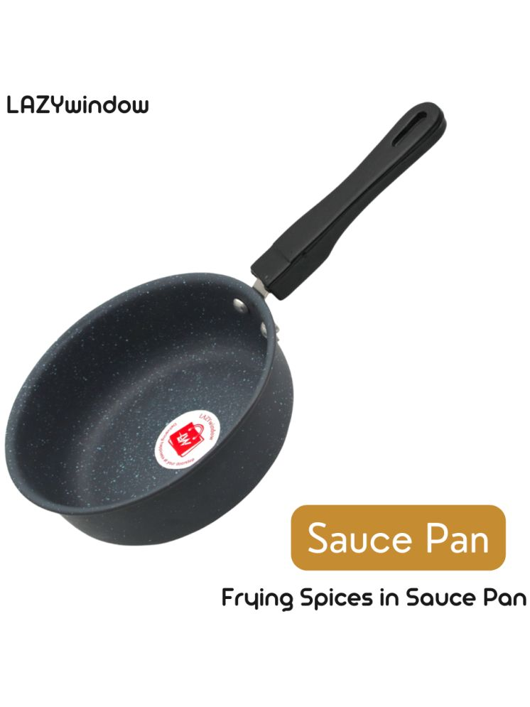     			LAZYWINDOW Baby Sauce Pan Grey Hard Anodised Non-Stick Cookware Sets ( Set of 1 )