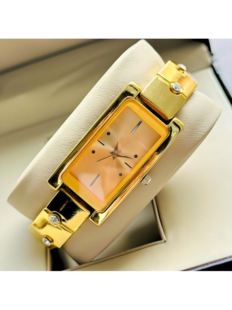     			LOUIS KOUROS Gold Metal Analog Womens Watch