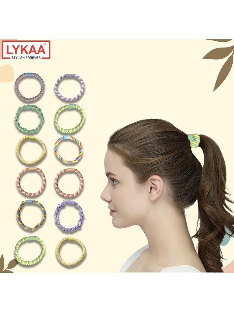     			LYKAA Multi Rubber Band ( Pack of 12 )