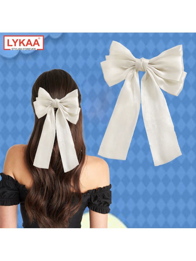     			LYKAA White Women's Hair Clip ( Pack of 1 )