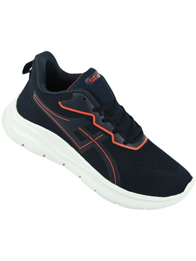     			STIO 4005-N.BLU-RED Navy Men's Sports Running Shoes