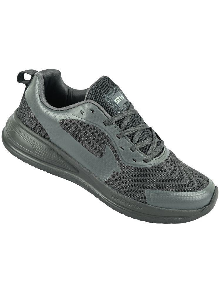     			STIO 4041-BLACK Black Men's Sports Running Shoes