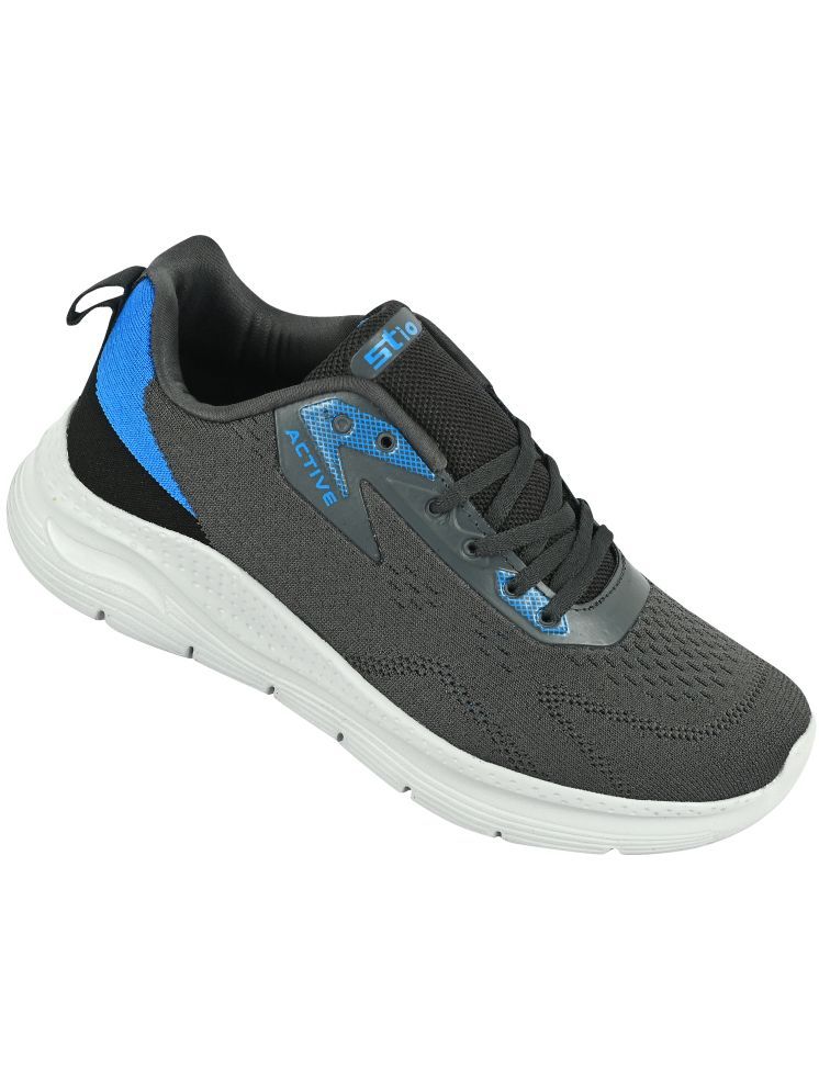     			STIO ECO-13-GREY Gray Men's Sports Running Shoes