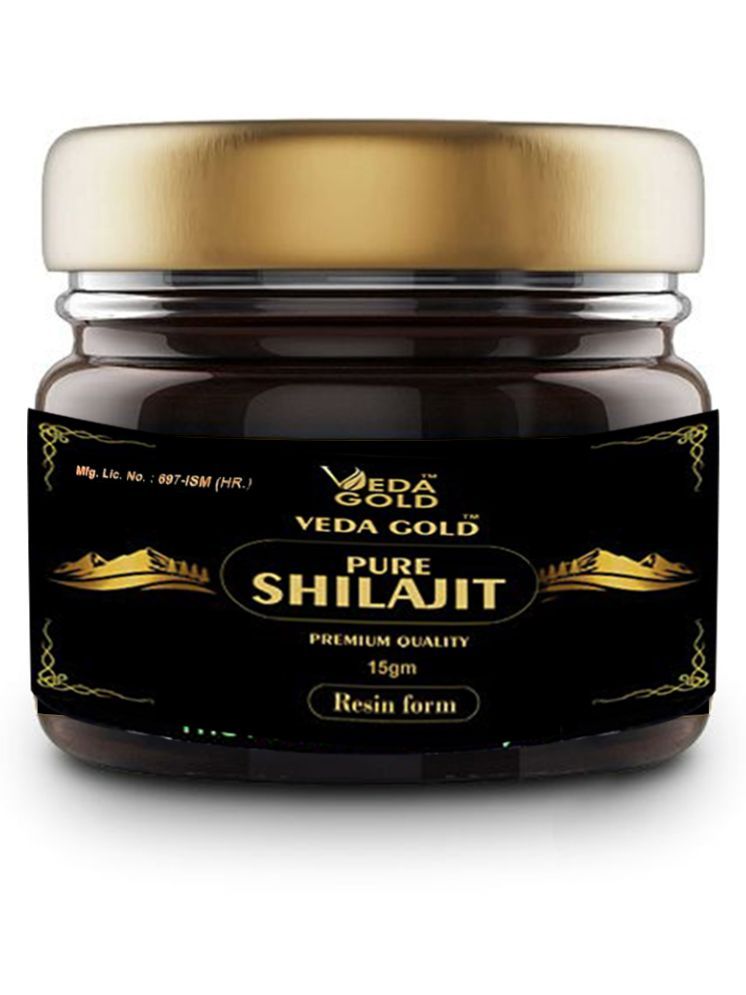     			Shuddh Shilajit Gold and Silver Resin -100% Ayurvedic Himalayan Shilajit 15gVeda Gold