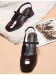 JM Looks Maroon Women's Mules Heels