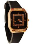 Renaissance Traders Black PU Analog Womens Watch