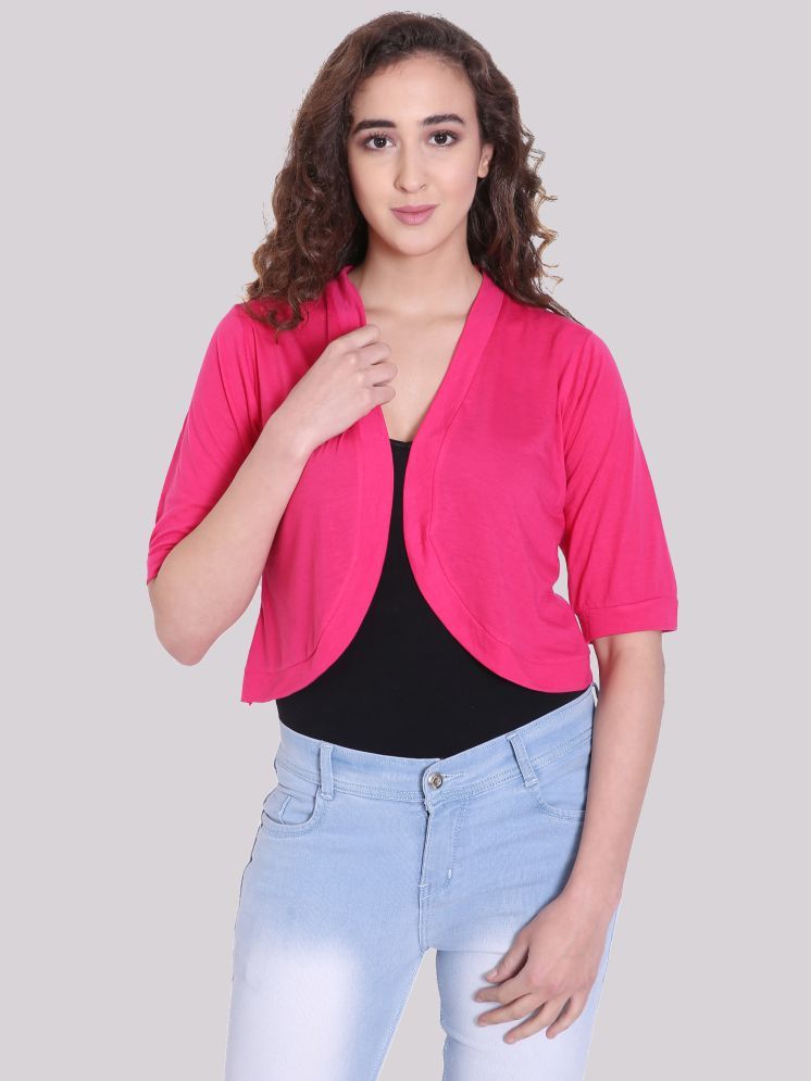     			Affair Cotton Women's Shrugs - Pink ( Single )