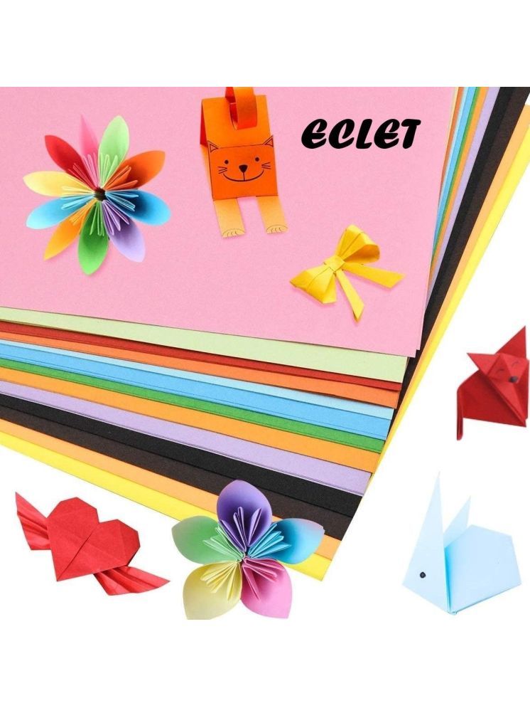     			ECLET A4 100 Coloured Sheets (10 Sheets each color)Copy Printing /Art and Craft Paper Double Sided Coloured Origami Folding DIY Craft Smooth Finish use in Home, School, Office Stationery Children's Day Gift, Birthday Gift, Party Favors,christmas decor etc