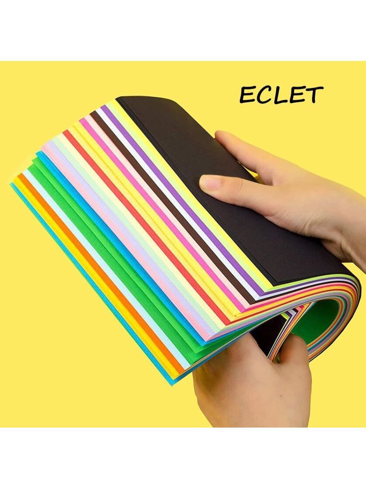     			ECLET A4 100 Coloured Sheets (10 Sheets each color)Copy Printing /Art and Craft Paper Double Sided Coloured Origami Folding DIY Craft Smooth Finish use in Home, School, Office Stationery Children's Day Gift, Birthday Gift, Party Favors,christmas decor etc