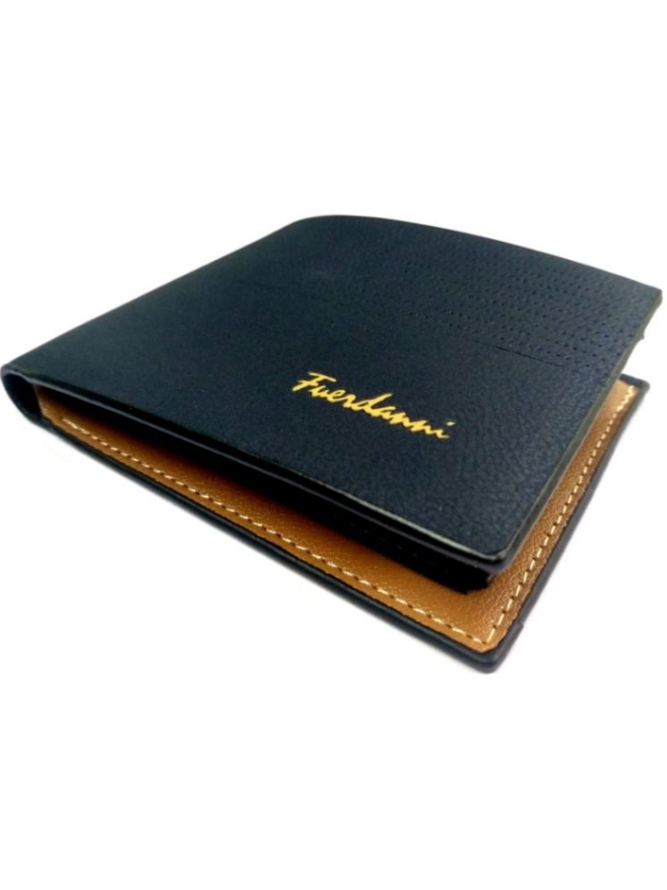     			Fuerdanni Blue Leather Men's Regular Wallet ( Pack of 1 )