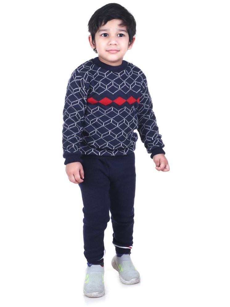     			GTWO Woolen Knitted Full Sleeves Winter Warm Pullover Sweater with Pajami/Top and Bottom Set for Kids Baby Boys & Girls (Pack of 1)