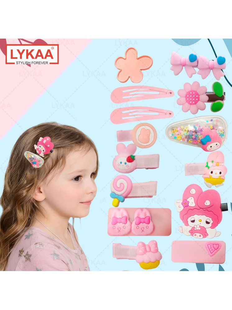     			LYKAA Multi Girls Hair Clip ( Pack of 12 )