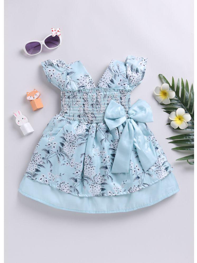     			MIMINO Blue Polyester Blend Girls Frock ( Pack of 1 )