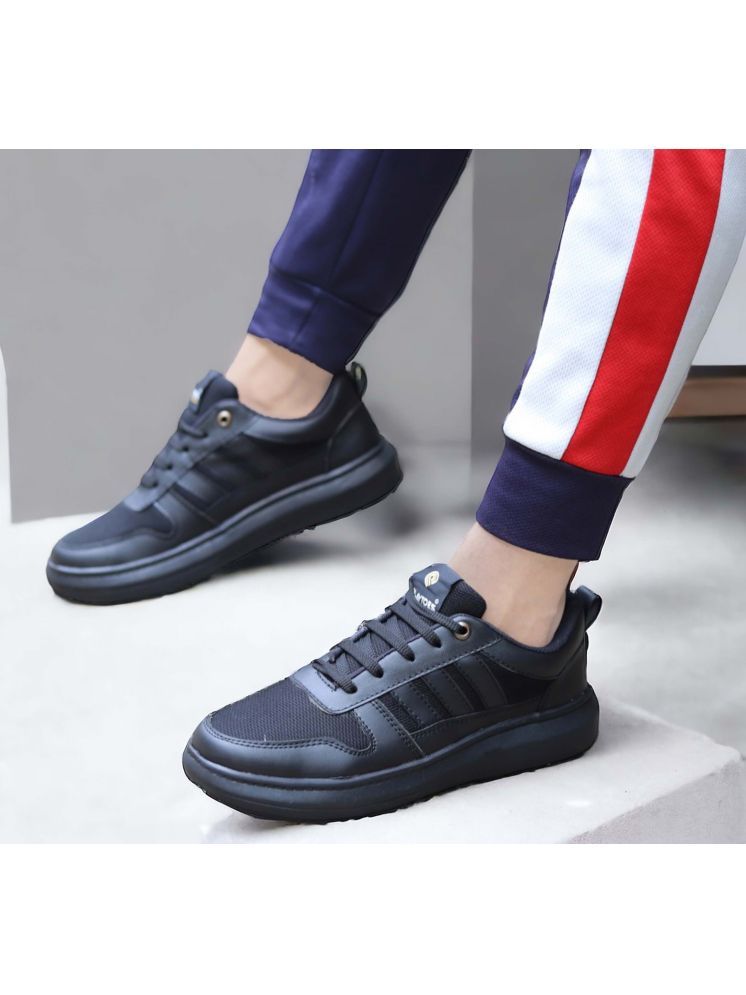     			PLAYTOES Sneakers for Men Black Men's Sneakers