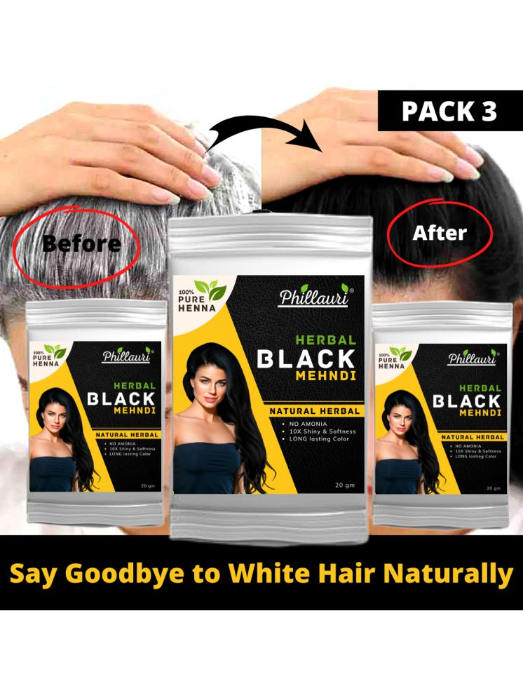     			Phillauri Natural Permanent Hair Color 20 g Black