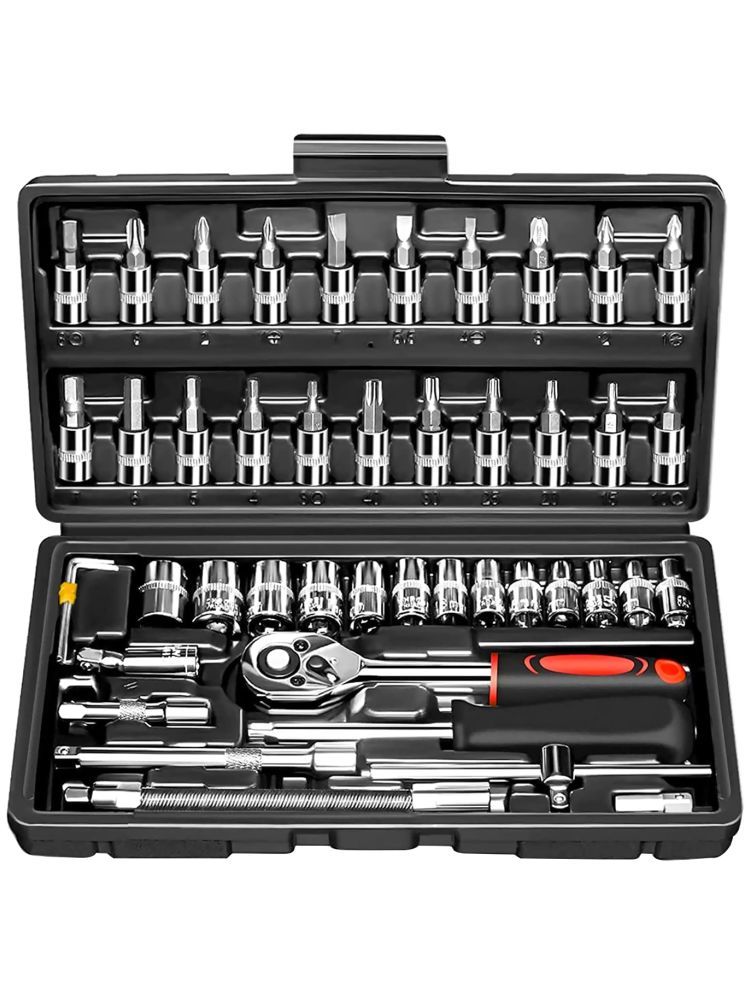     			Retailstore Repairing Toolkit Wrench Socket 46 Pcs Screwdriver Set