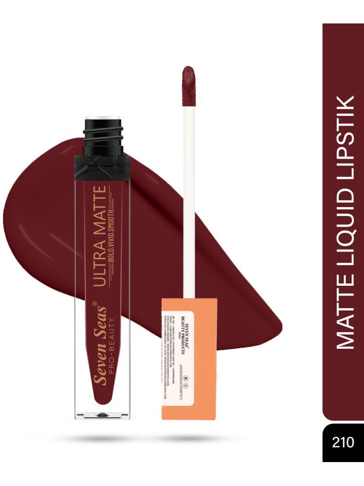     			Seven Seas Ultra Matte BOLD,VIVID,SMOOTH The Luxurious Smooth Lipcolor Liquid Lipstick(Claret)