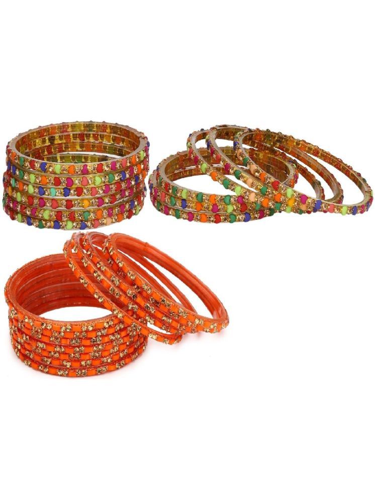     			Somil Multicolor Bangle Set ( Pack of 24 )