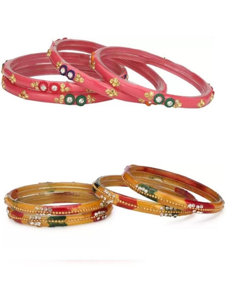     			Somil Multicolor Bangle Set ( Pack of 8 )