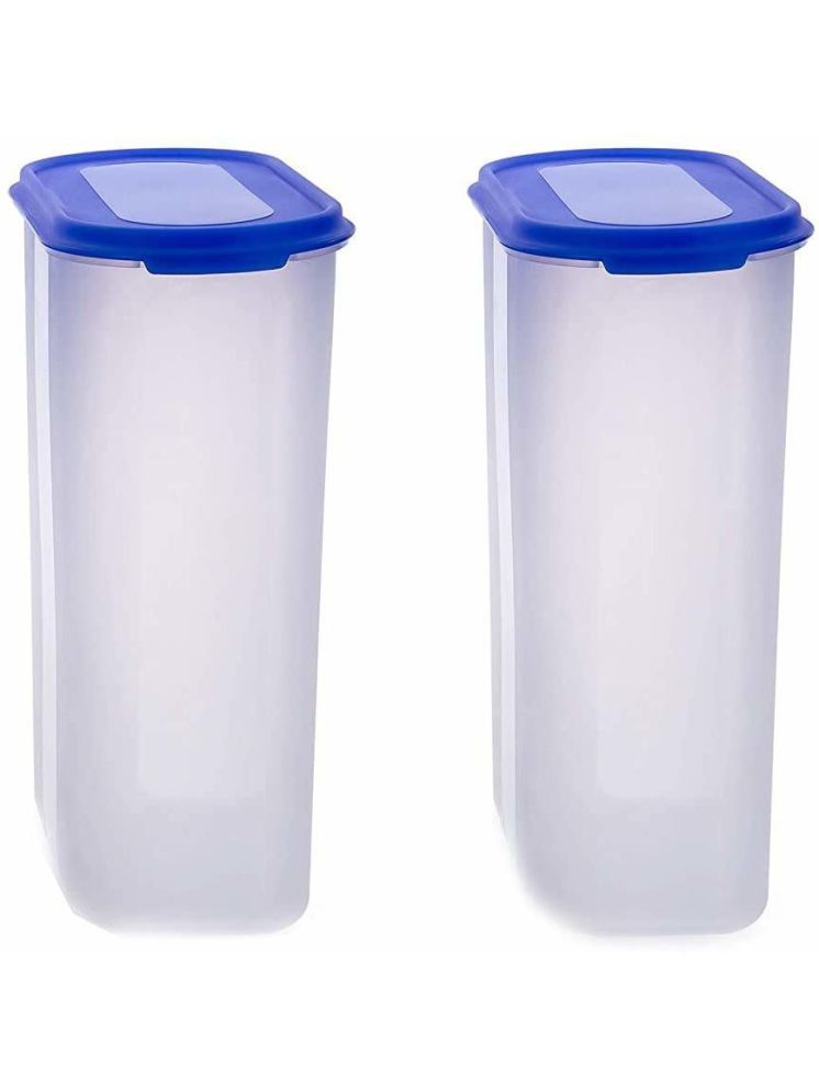     			omortex Multicolor Virgin Plastic Oval Storage Container 2500ml ( Set of 2 )