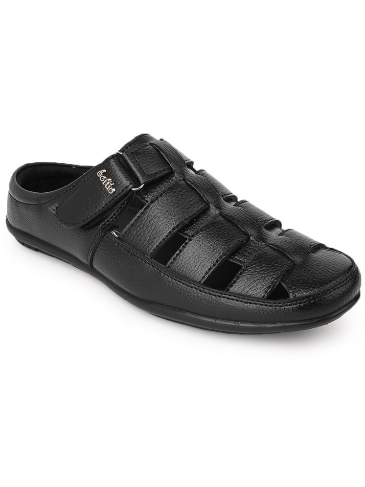     			softio - Black Men's Sandals