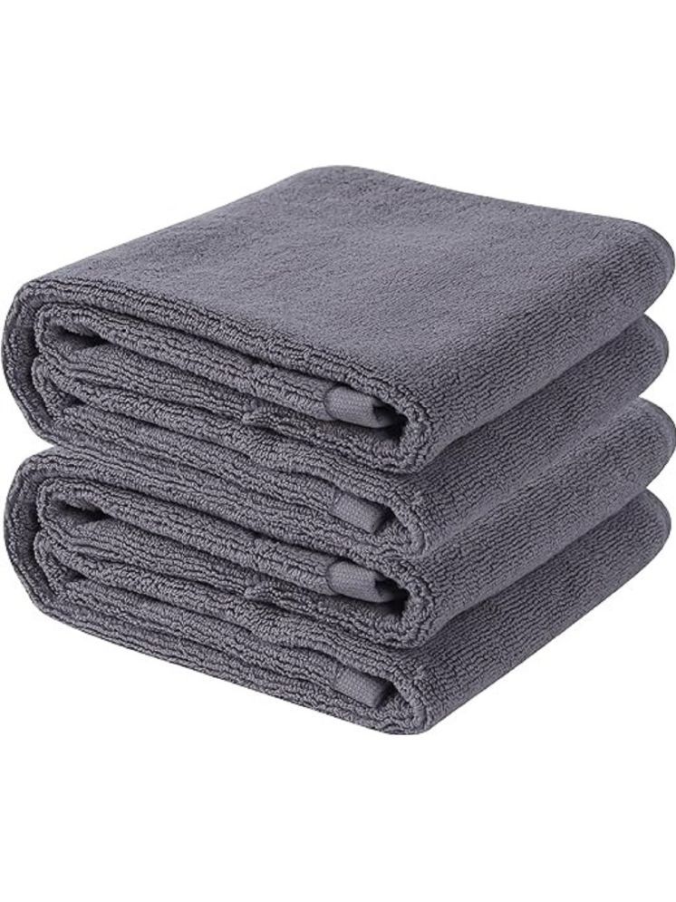     			AJRO DEAL Grey 340 GSM Microfiber Cloth For Automobile ( Pack of 4 )