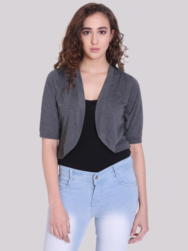     			Affair Cotton Women's Shrugs - Grey ( Single )