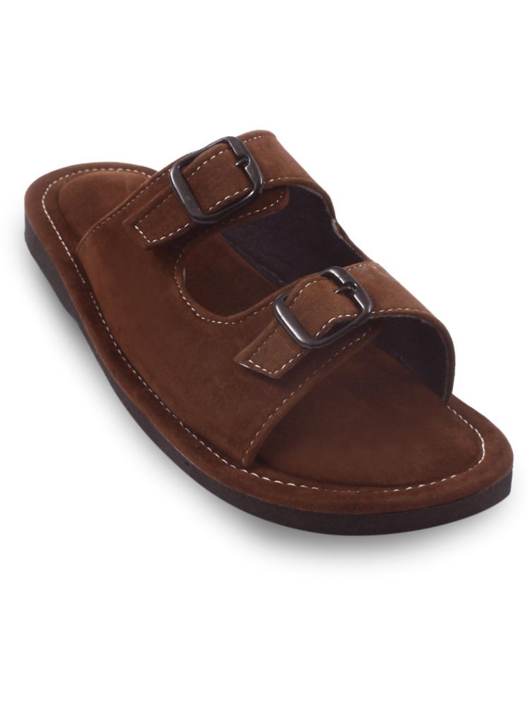     			Anjaneya Creations Brown Men's Mule