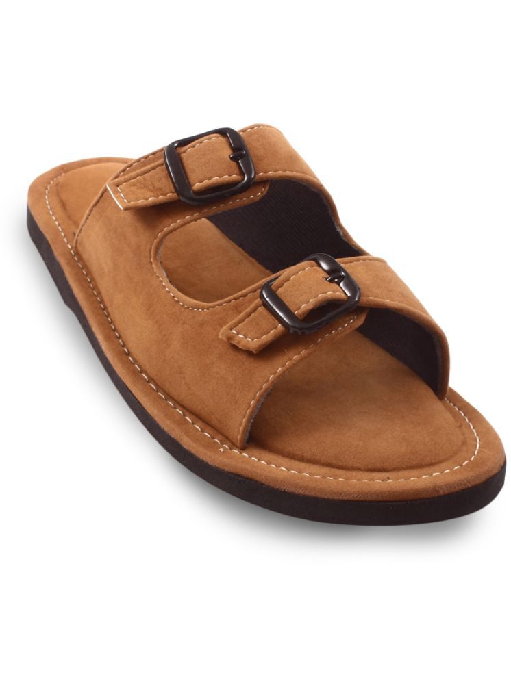     			Anjaneya Creations Tan Men's Mule