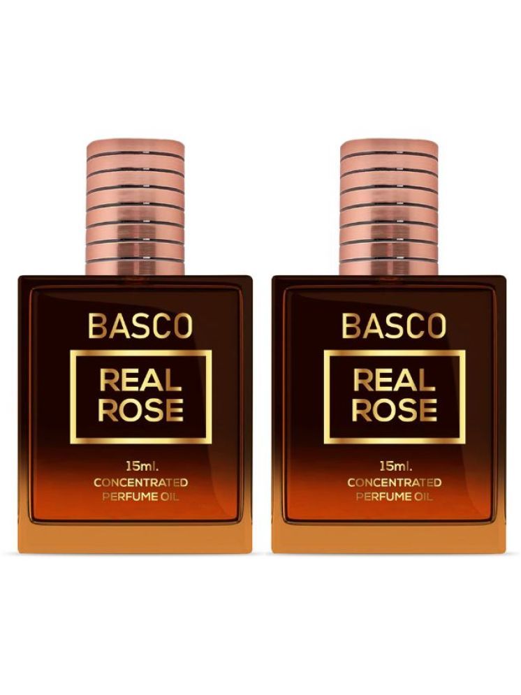     			BASCO Rose Non- Alcoholic Below 50ml Attar ( Pack of 2 )