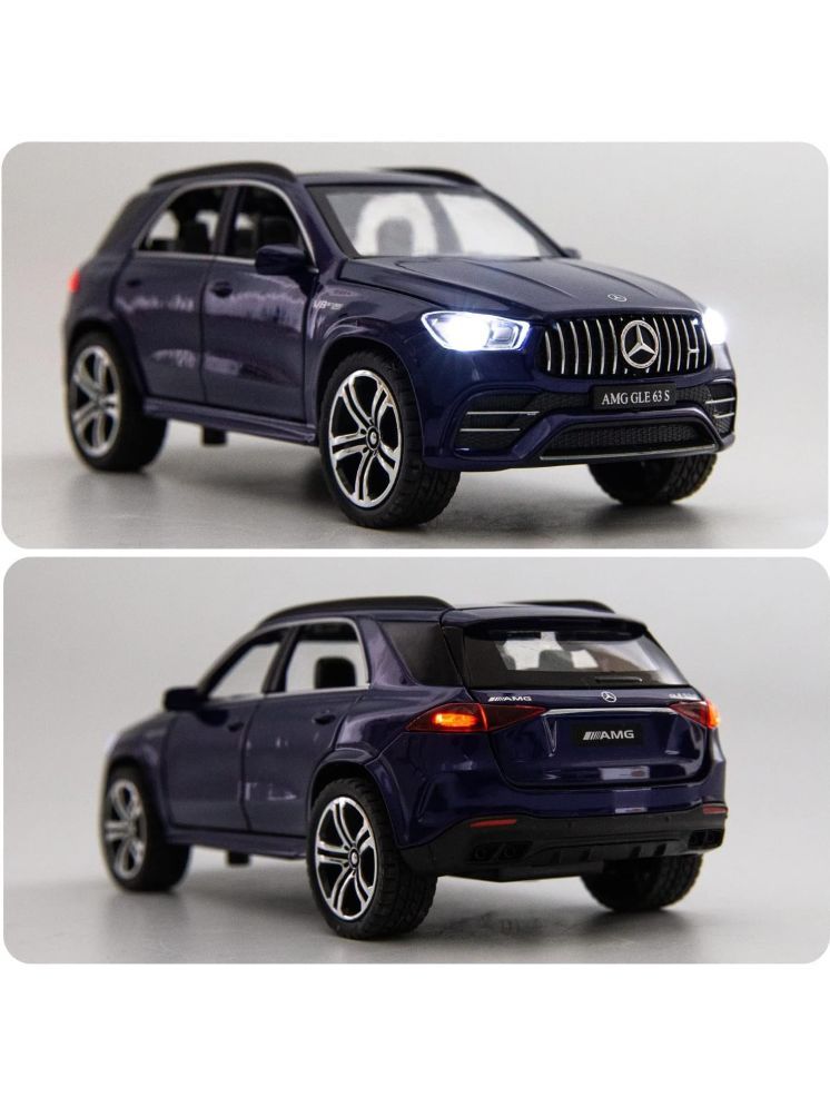     			Bluebell 1:32 Scale Benz AMG GLE63S Alloy Diecast Collectible Pull Back Car Model with Light and Sound Toy Vehicles for Adults Boys Girls Gift Toy (Blue)